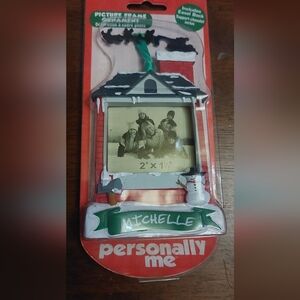 Michelle Picture Frame with Snowman